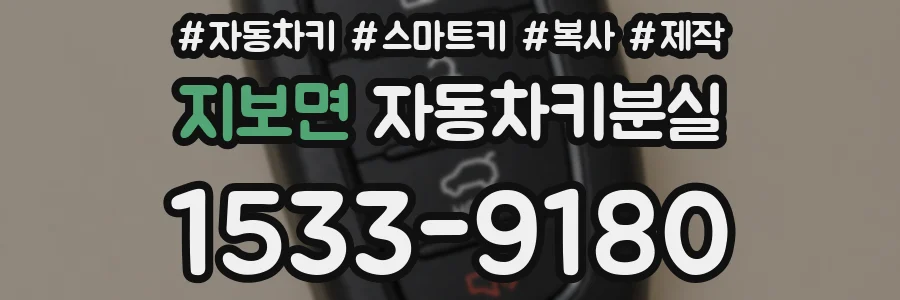 지보면 자동차키분실
