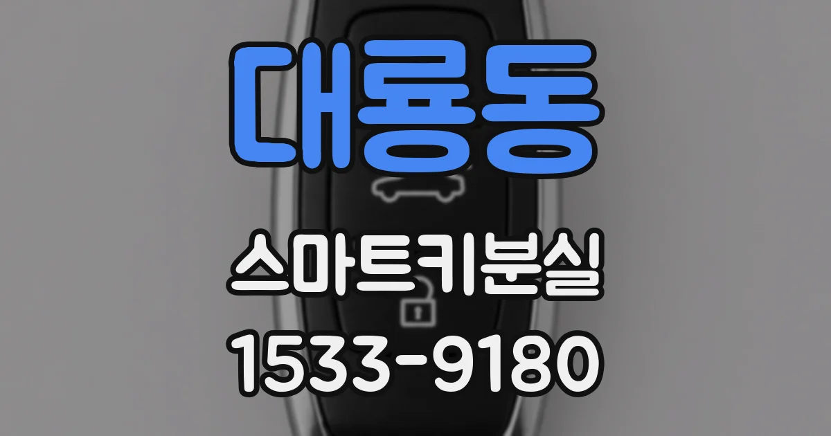 대룡동 스마트키분실