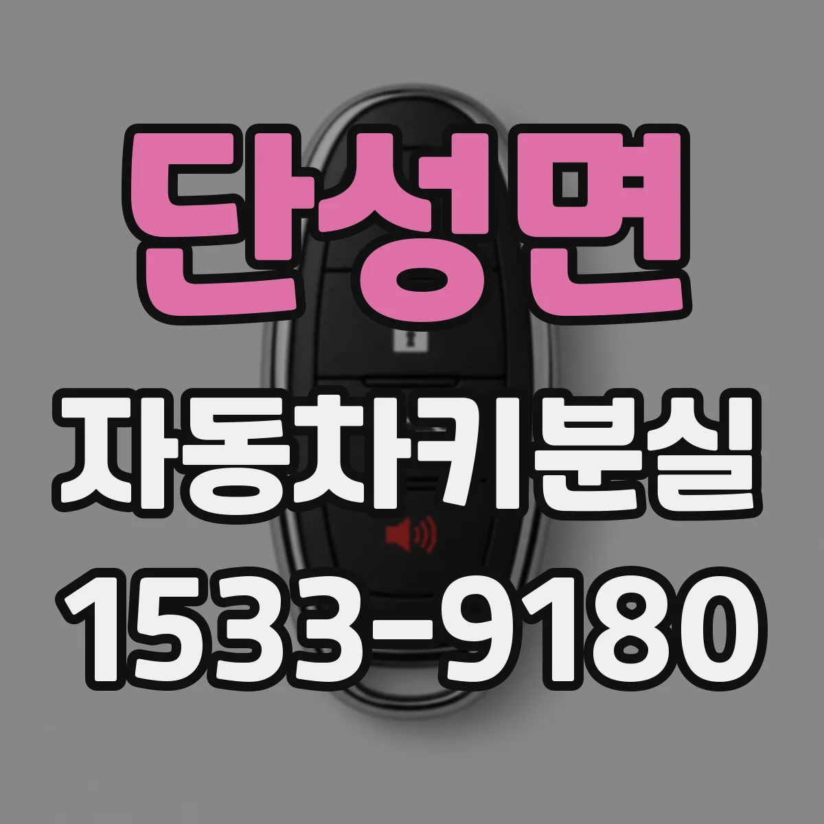 단성면 자동차키분실