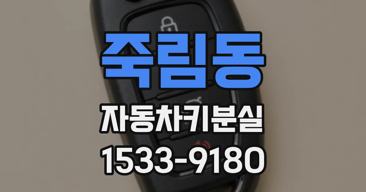 죽림동 자동차키분실