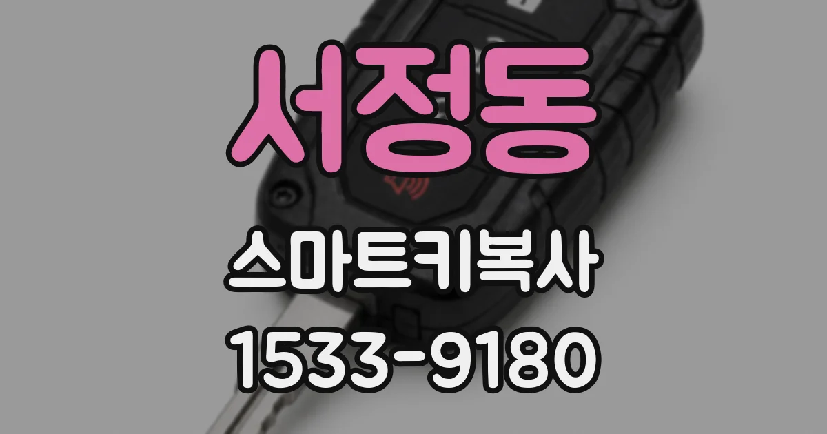 서정동 스마트키복사