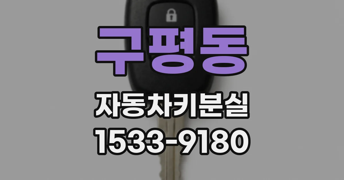 구평동 자동차키분실