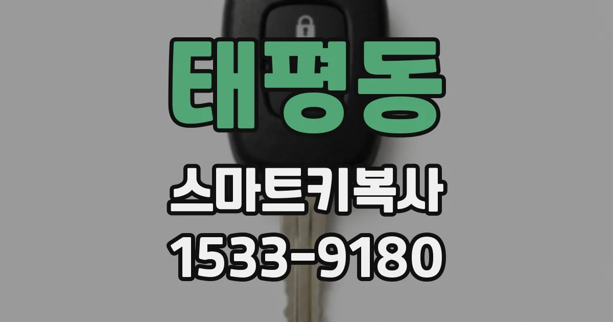 태평동 스마트키복사