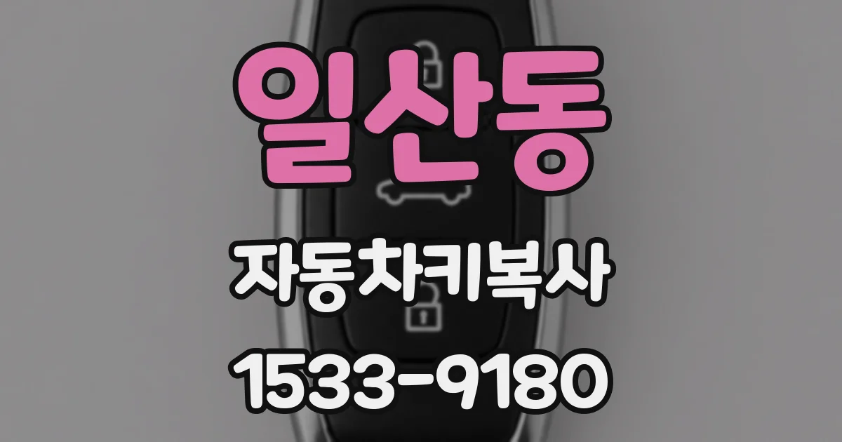 일산동 자동차키복사