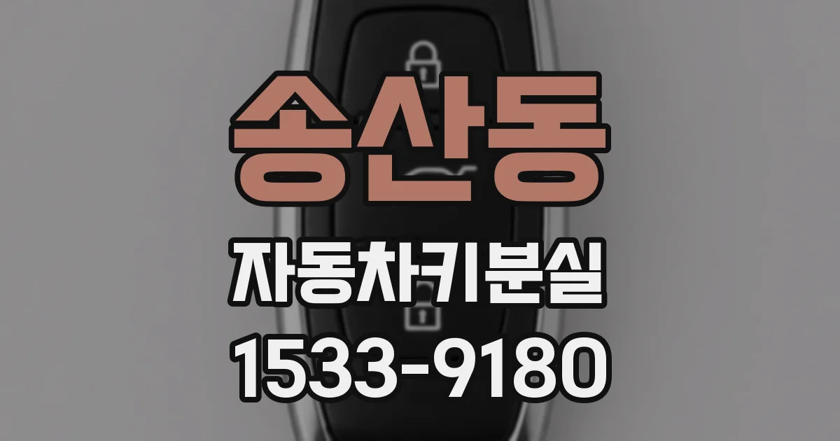 송산동 자동차키분실