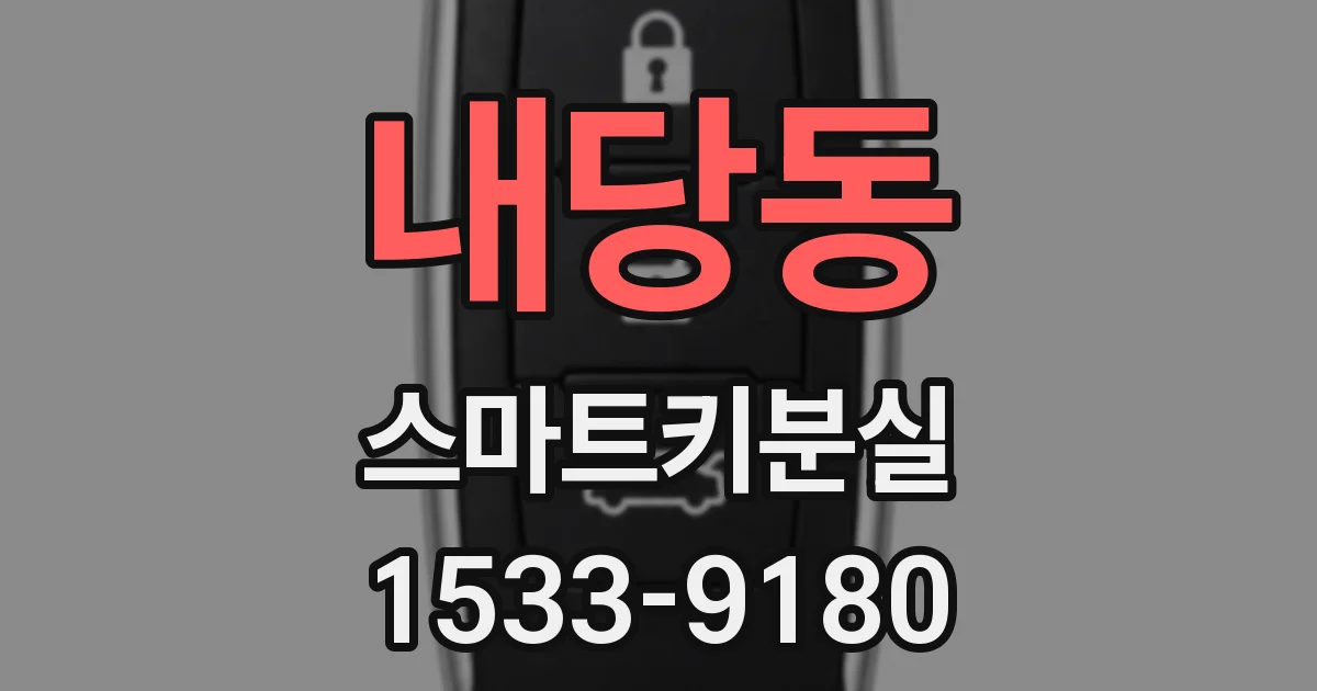 내당동 스마트키분실