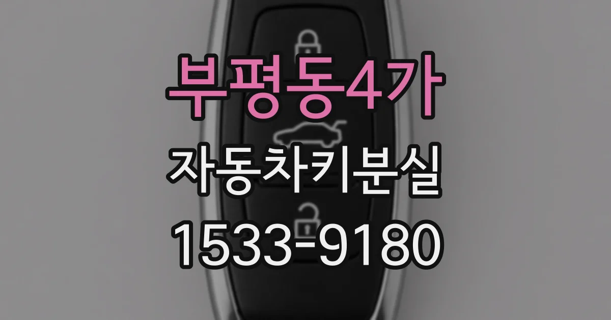 부평동4가 자동차키분실
