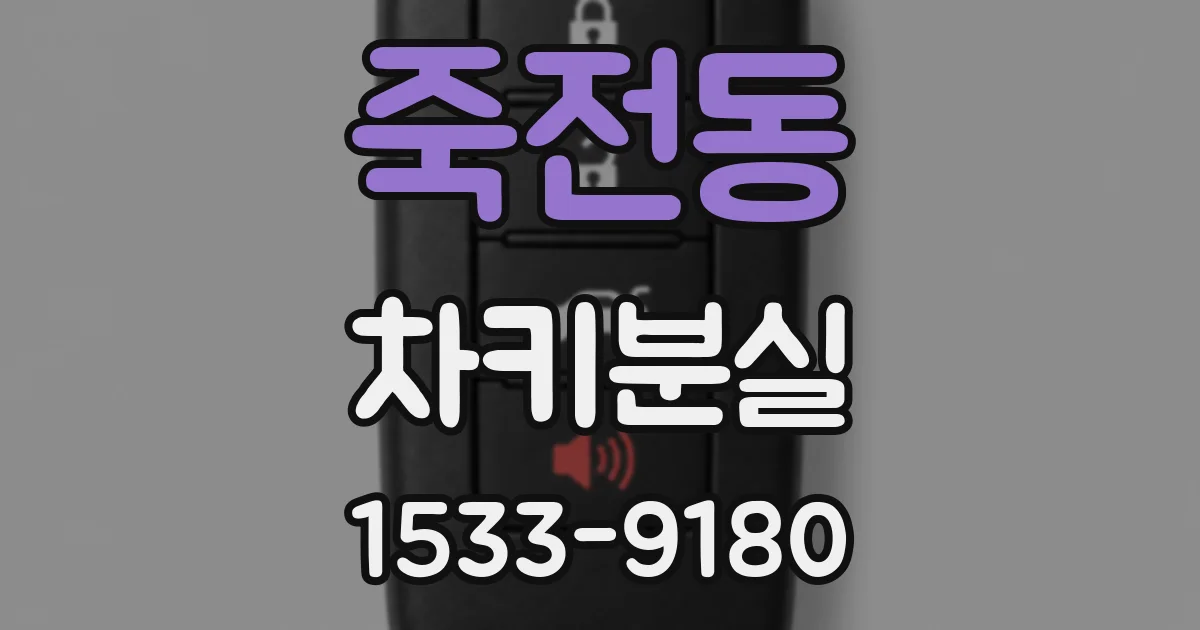 죽전동 차키분실