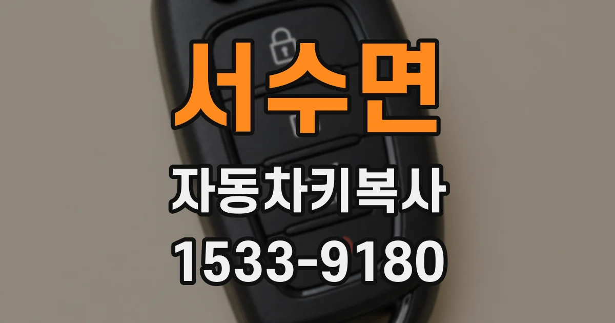 서수면 자동차키복사