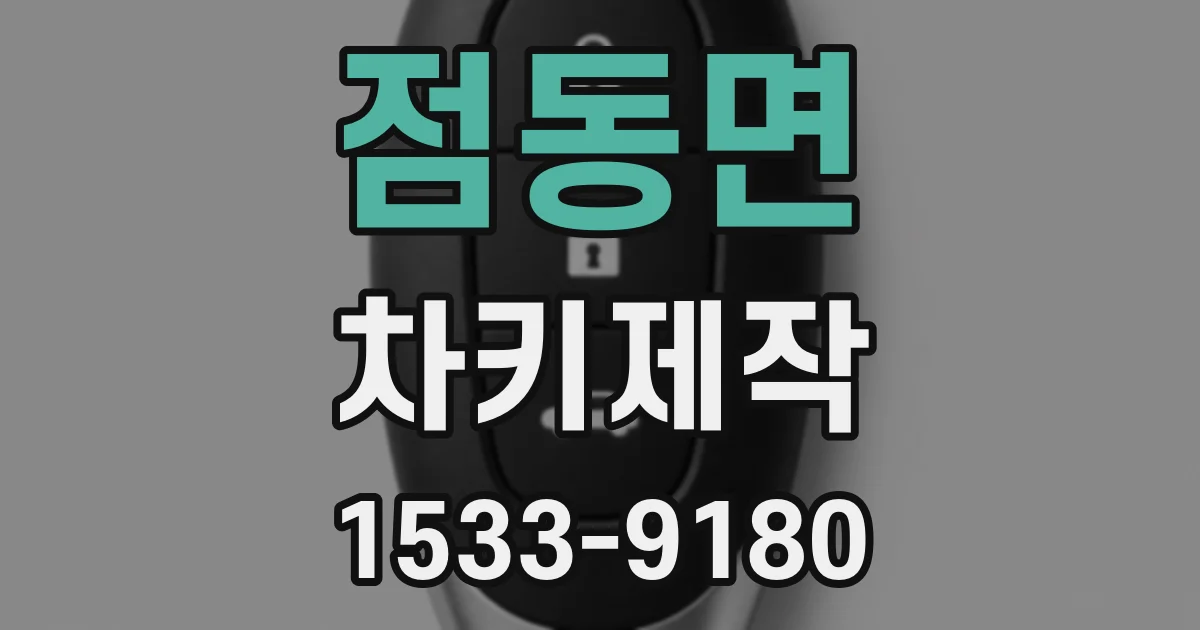 점동면 차키제작