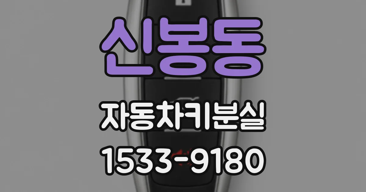 신봉동 자동차키분실