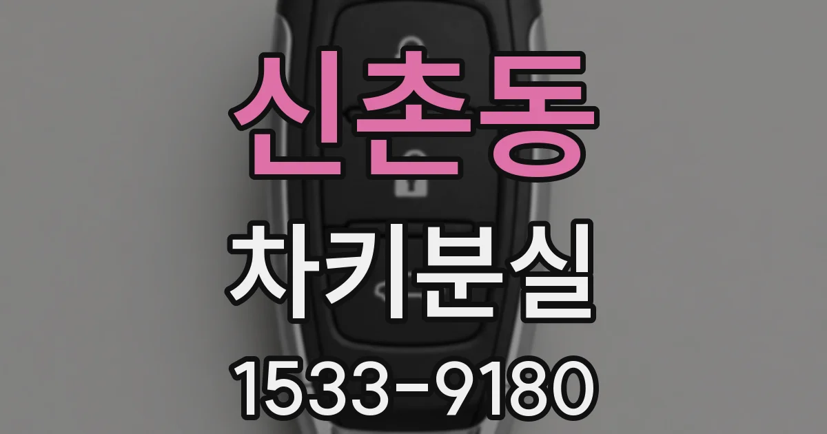 신촌동 차키분실