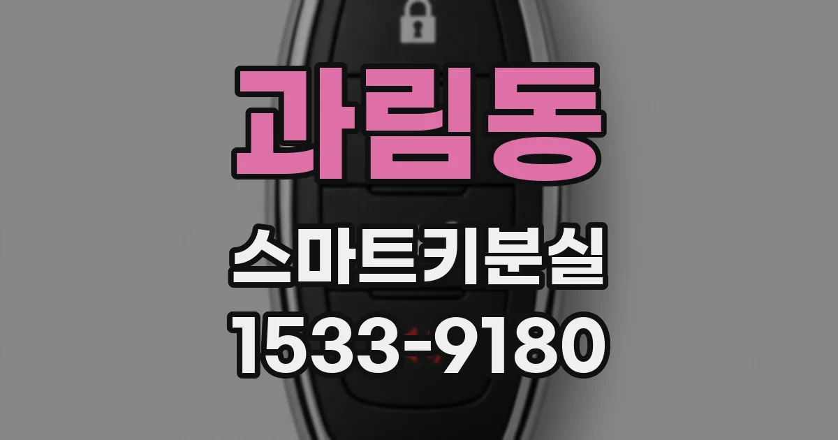 과림동 스마트키분실