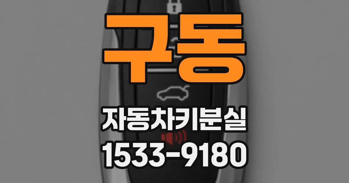 구동 자동차키분실