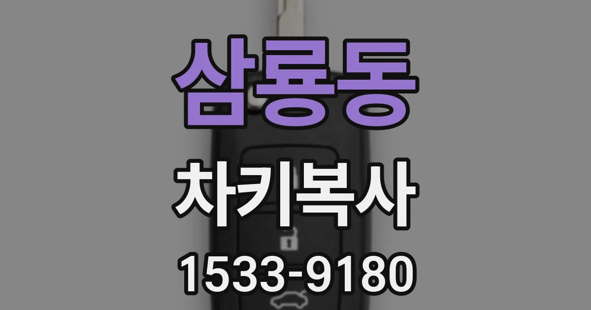 삼룡동 차키복사