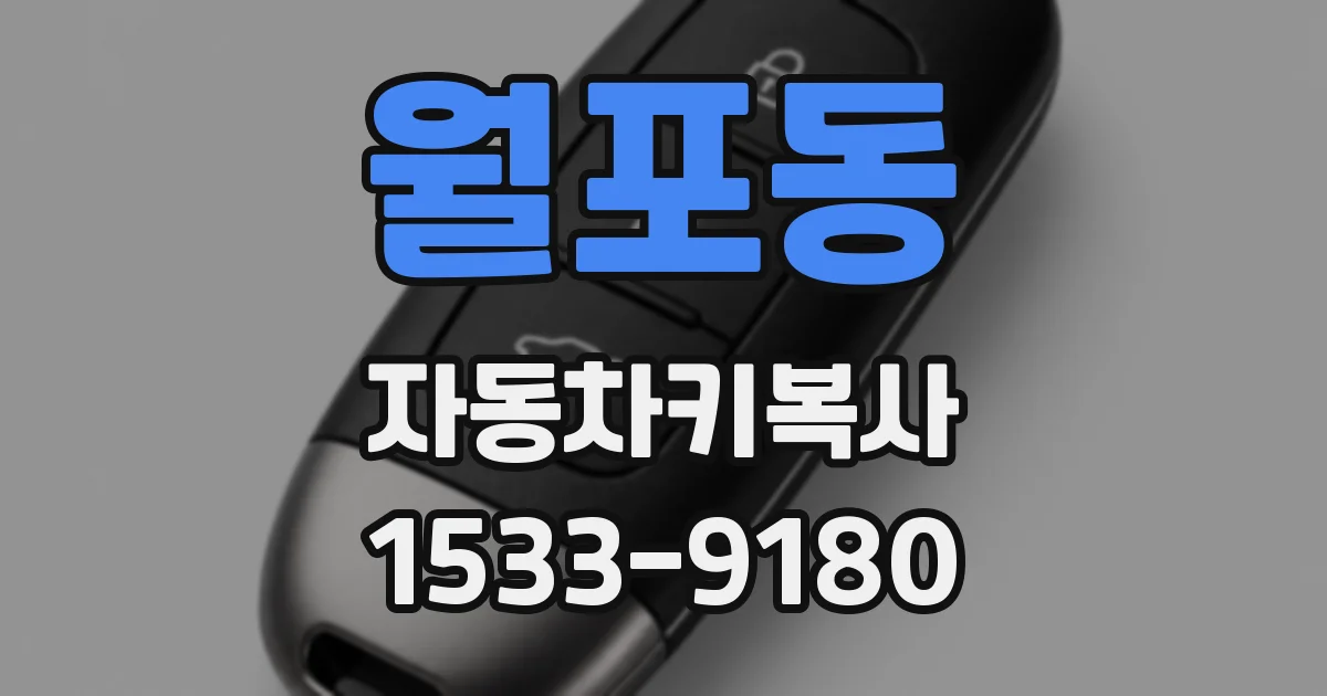 월포동 자동차키복사