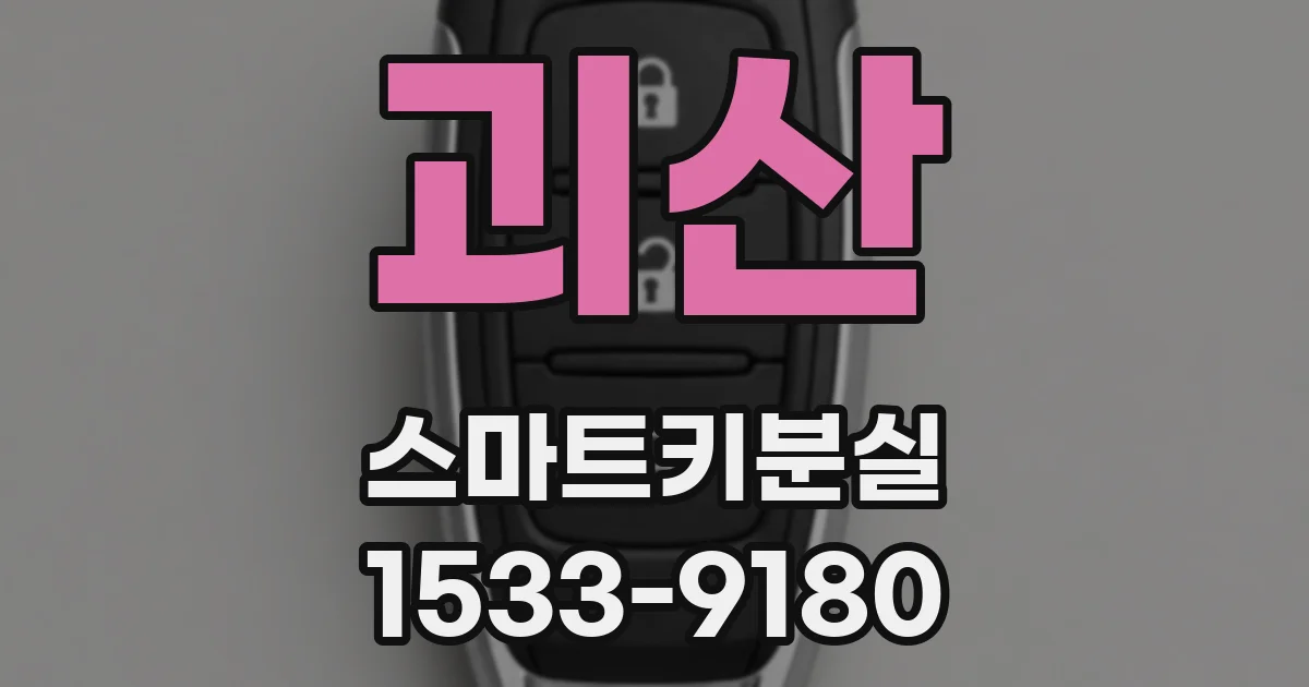괴산 스마트키분실