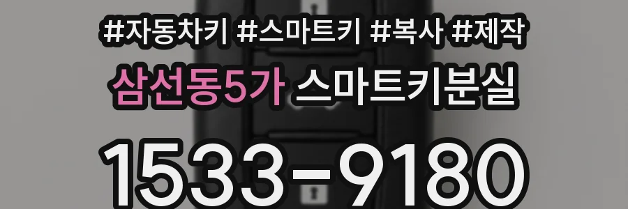 삼선동5가 스마트키분실