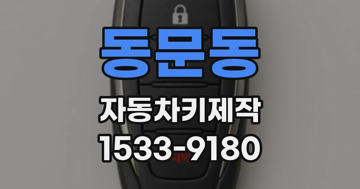 동문동 자동차키제작