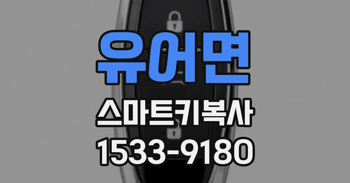 유어면 스마트키복사