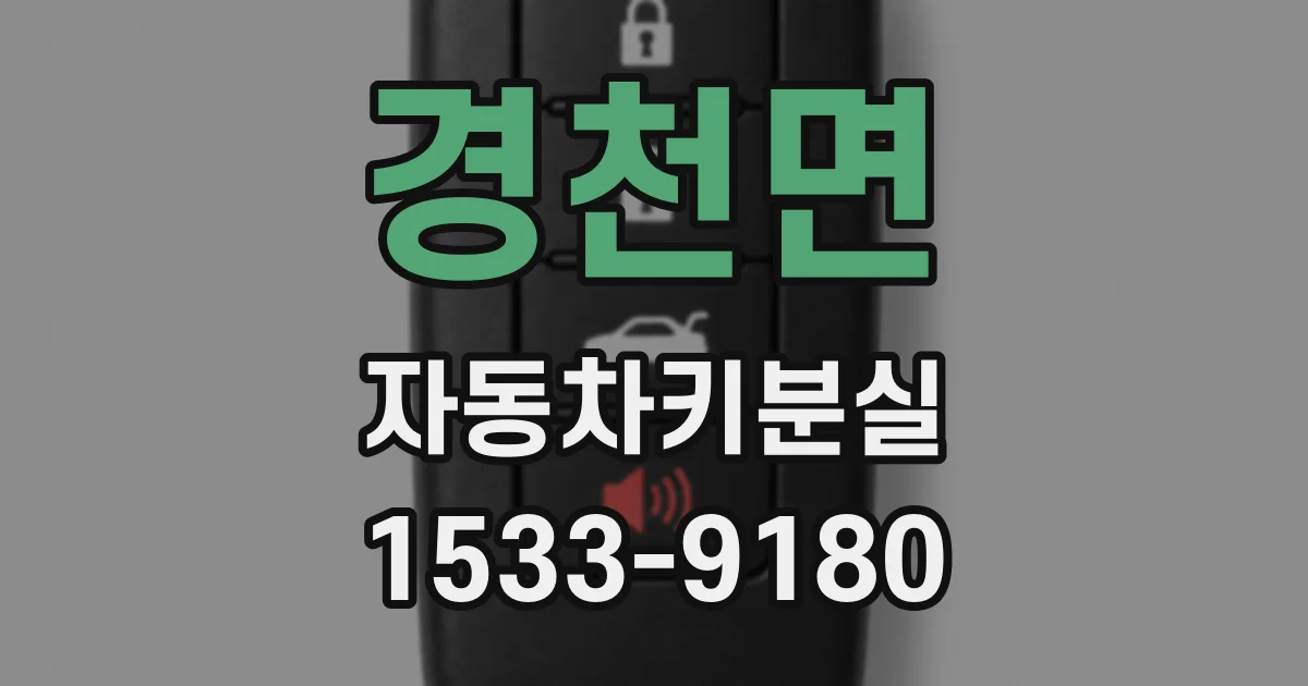 경천면 자동차키분실