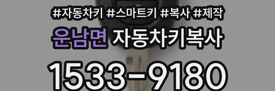 운남면 자동차키복사