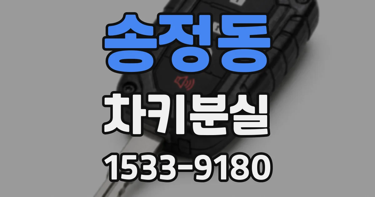 송정동 차키분실