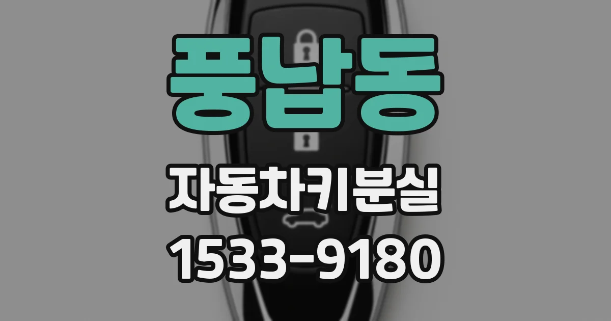 풍납동 자동차키분실