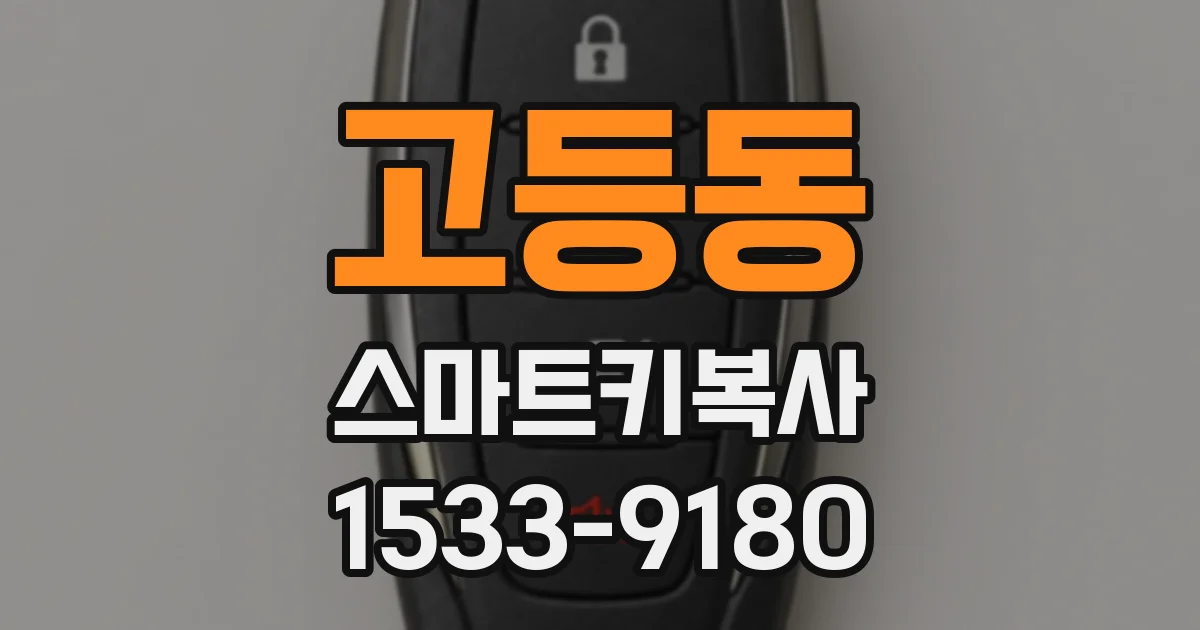 고등동 스마트키복사