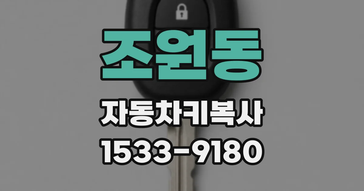 조원동 자동차키복사