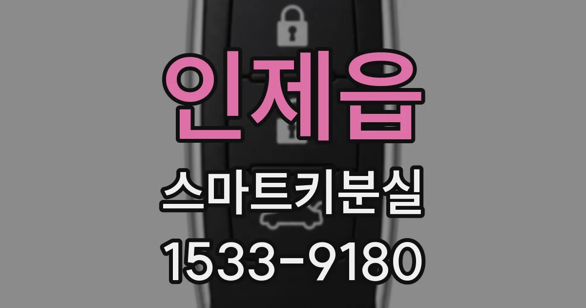 인제읍 스마트키분실