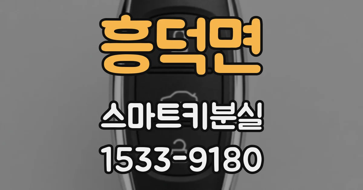 흥덕면 스마트키분실