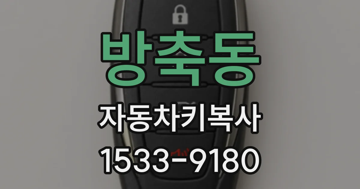 방축동 자동차키복사