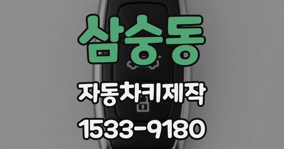 삼숭동 자동차키제작