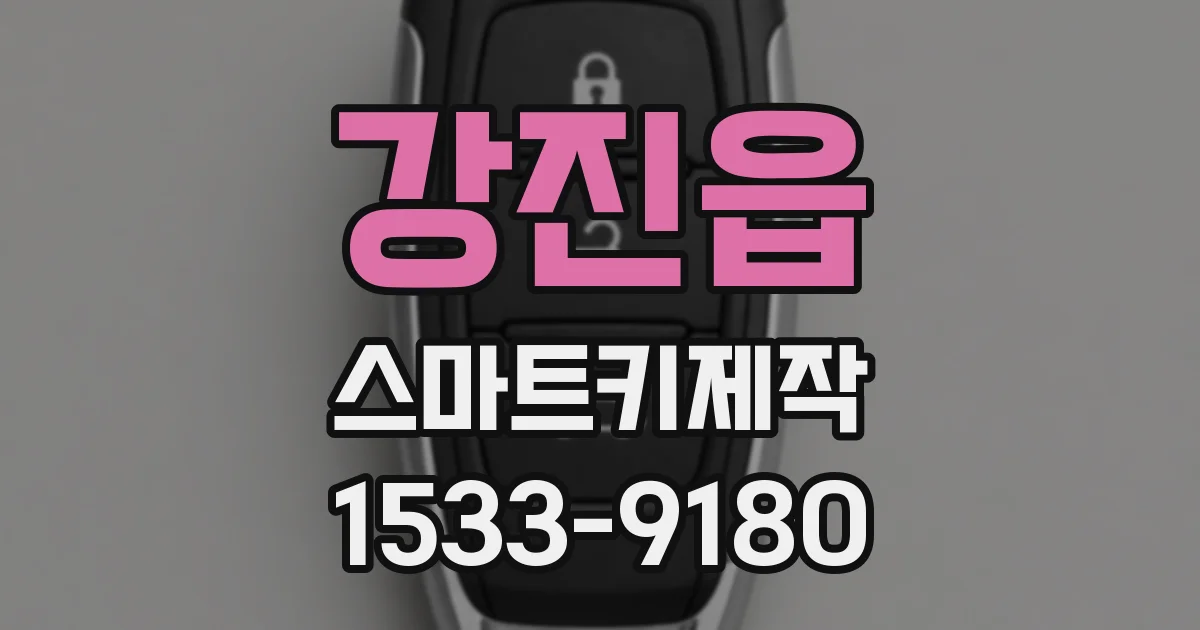 강진읍 스마트키제작