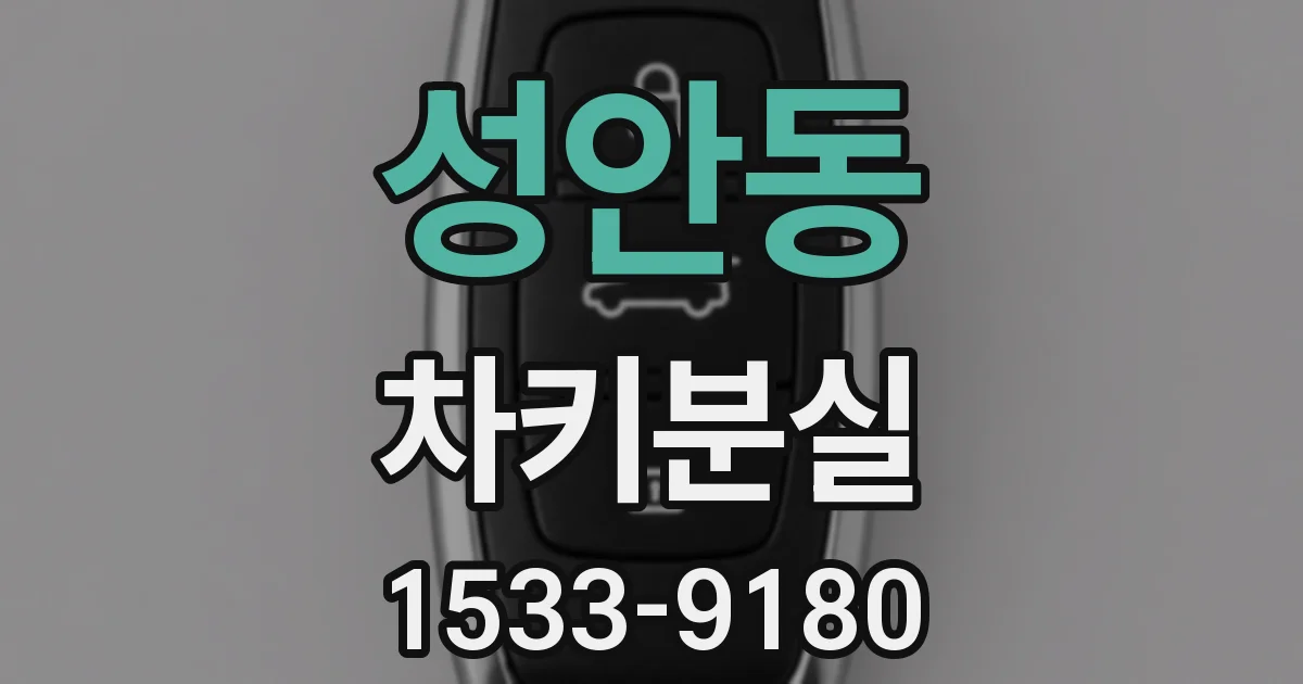 성안동 차키분실