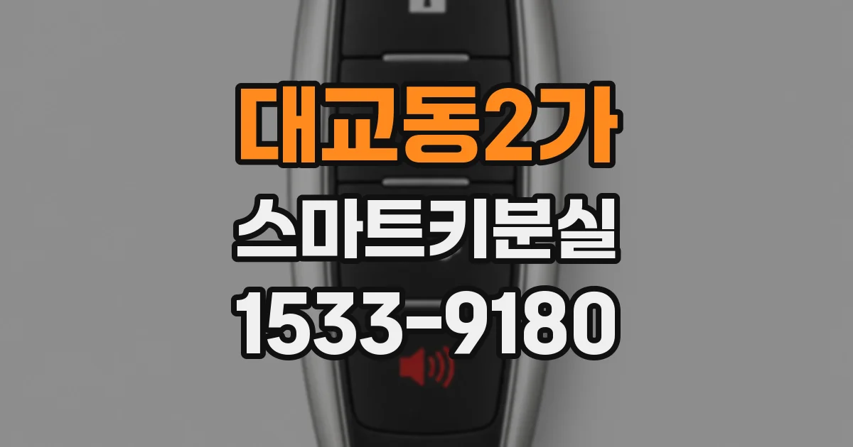 대교동2가 스마트키분실