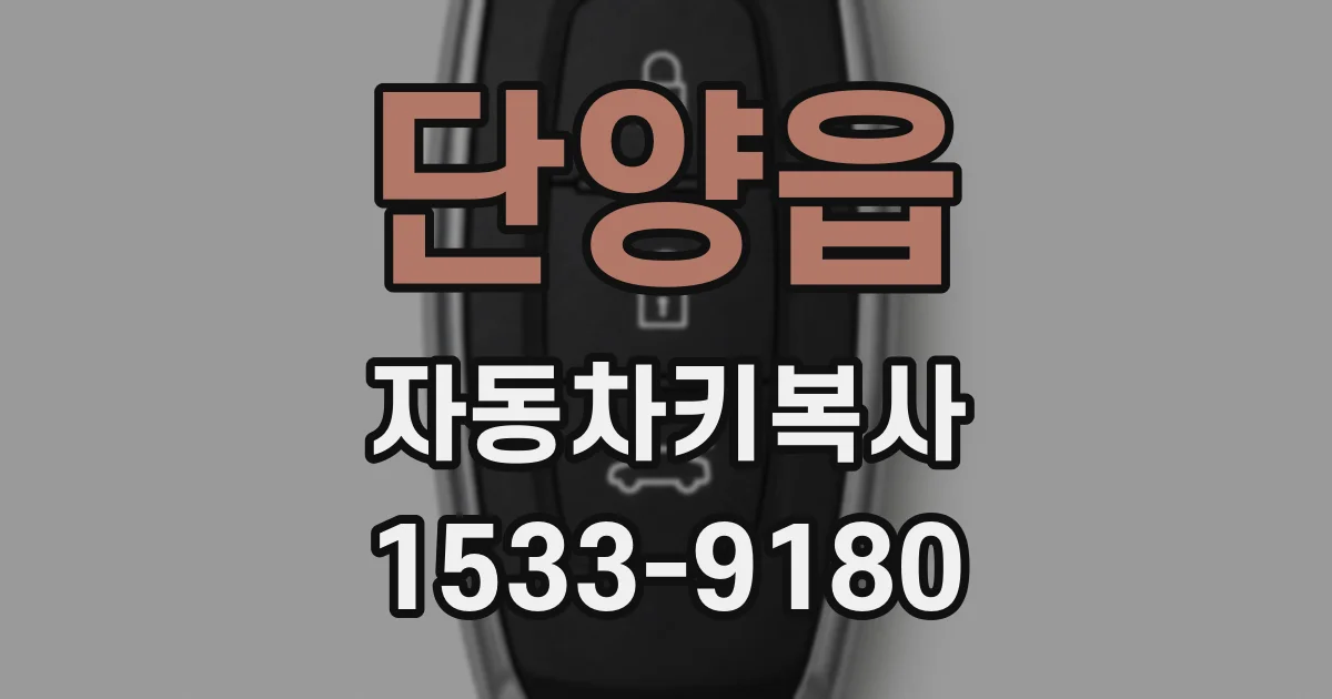 단양읍 자동차키복사
