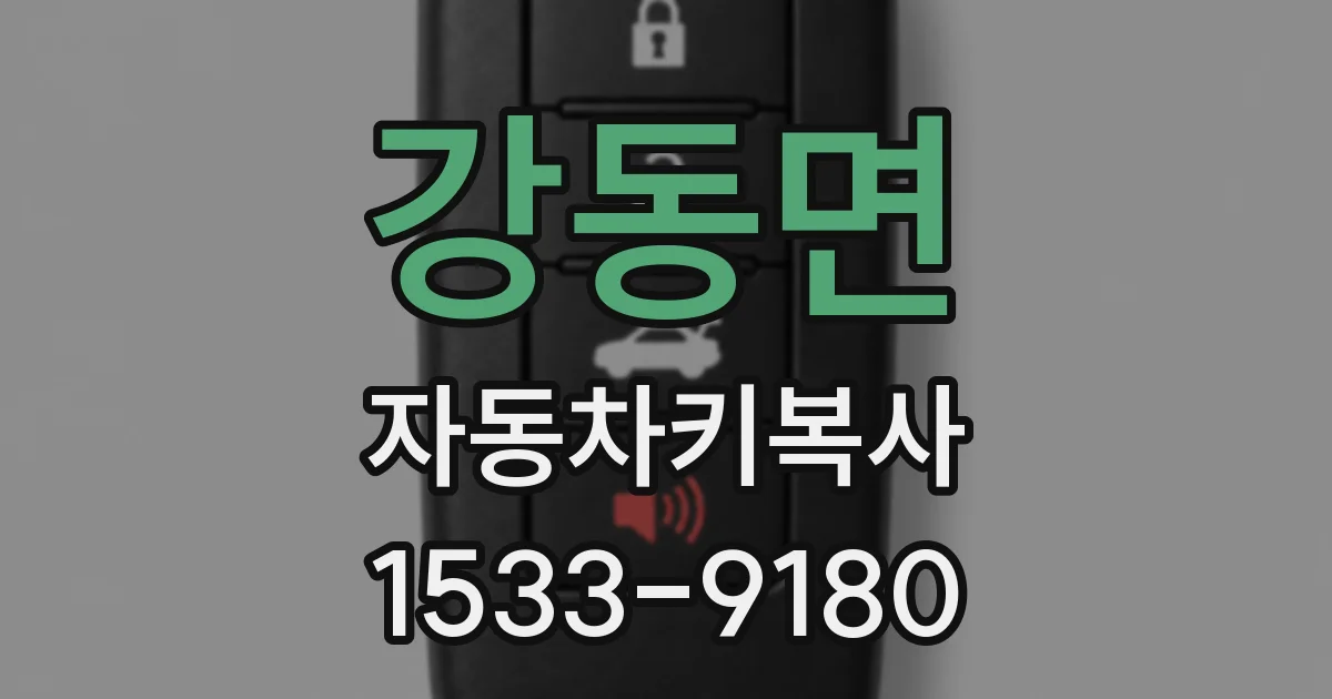 강동면 자동차키복사