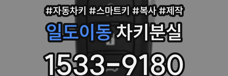 일도이동 차키분실