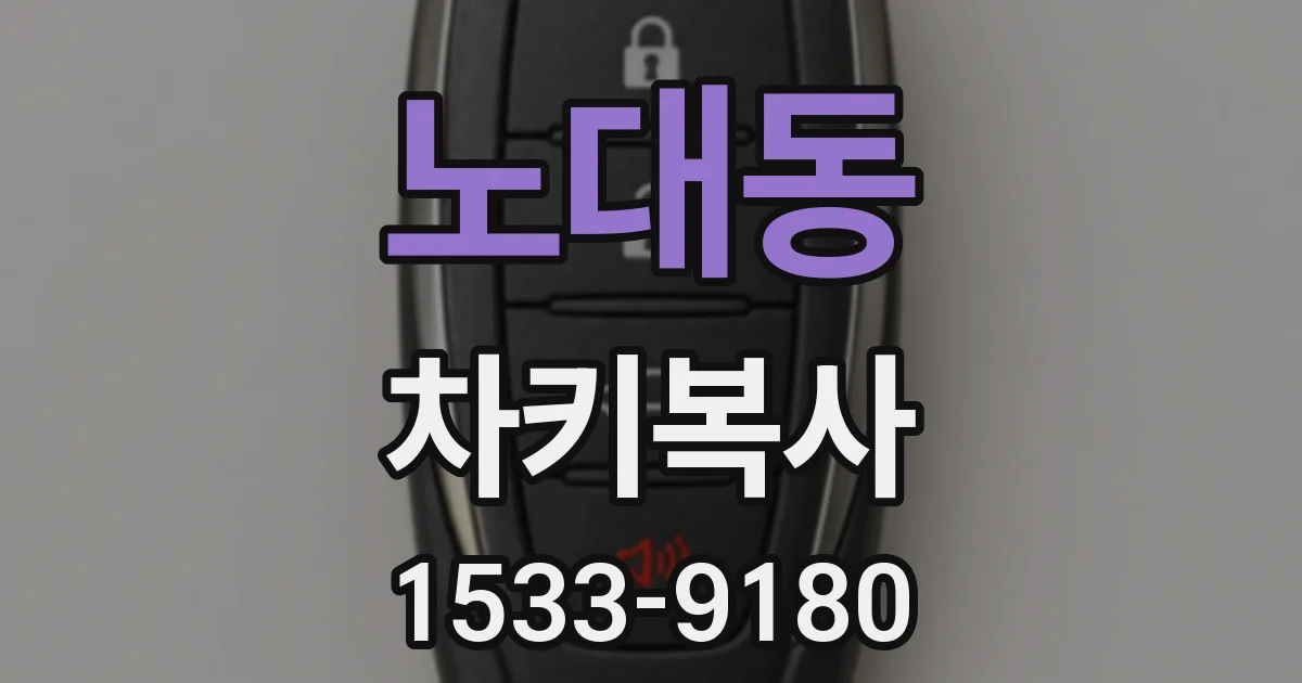 노대동 차키복사