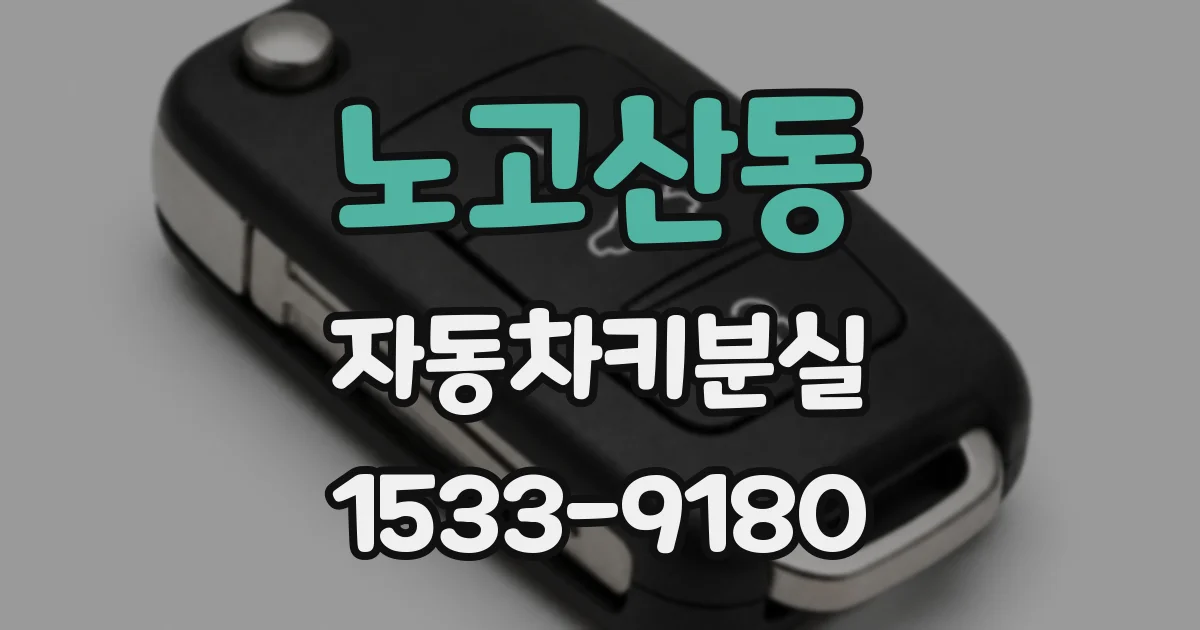 노고산동 자동차키분실