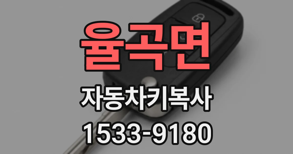 율곡면 자동차키복사
