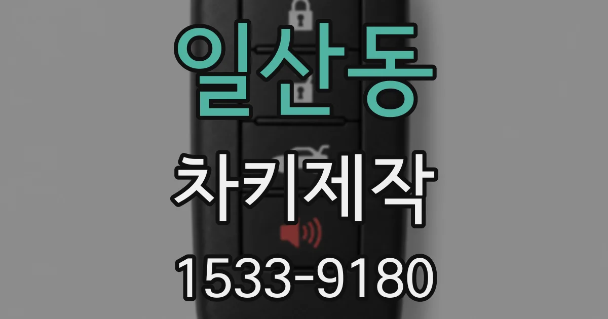 일산동 차키제작