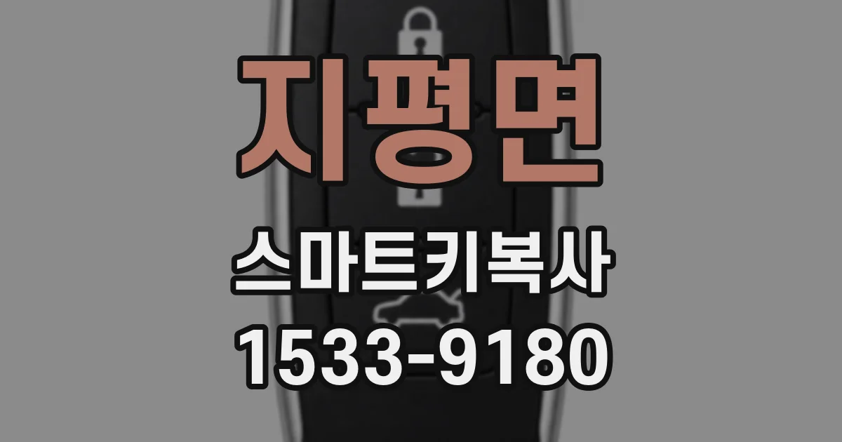 지평면 스마트키복사