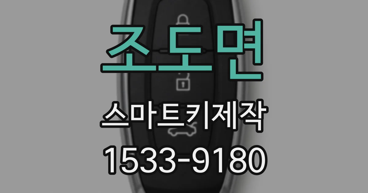 조도면 스마트키제작