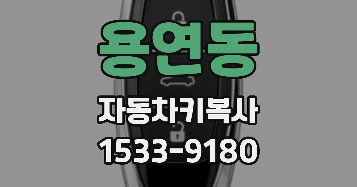 용연동 자동차키복사