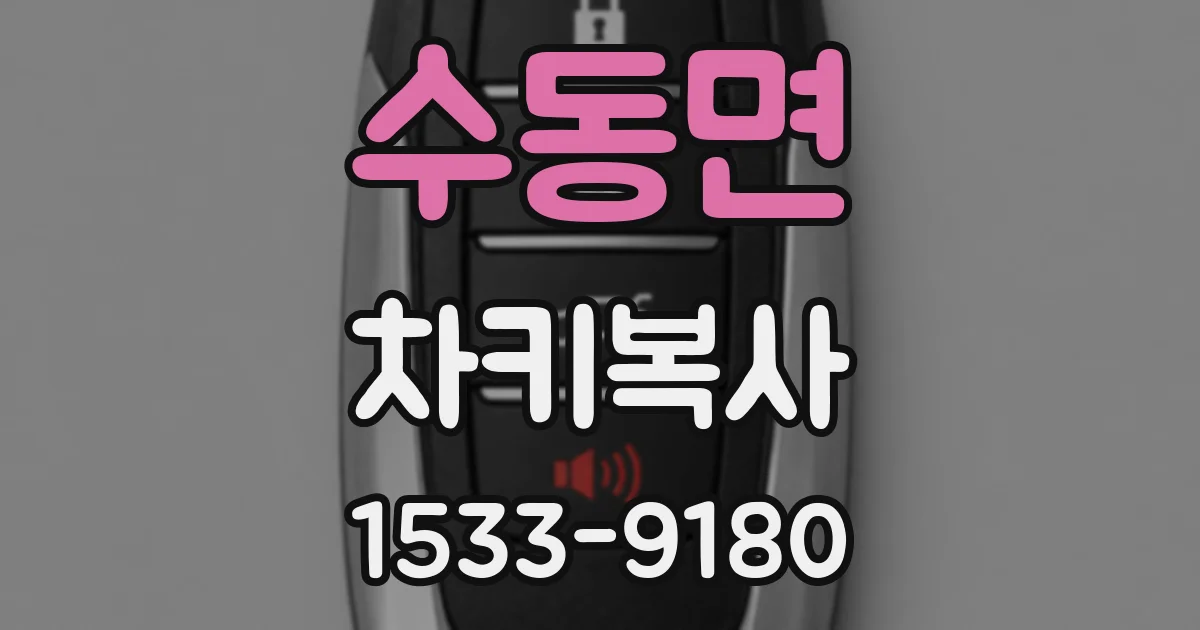 수동면 차키복사
