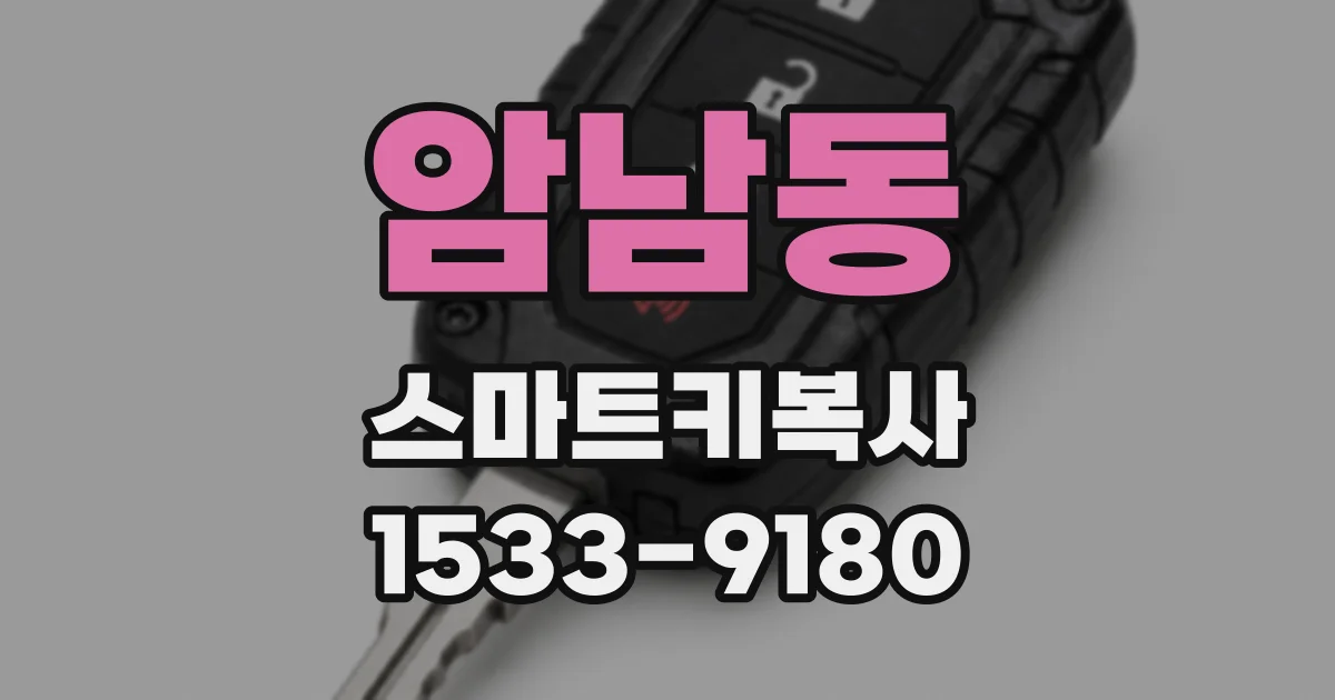 암남동 스마트키복사
