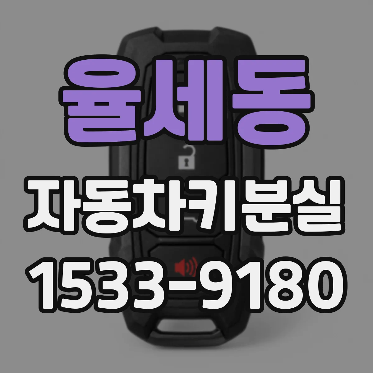 율세동 자동차키분실